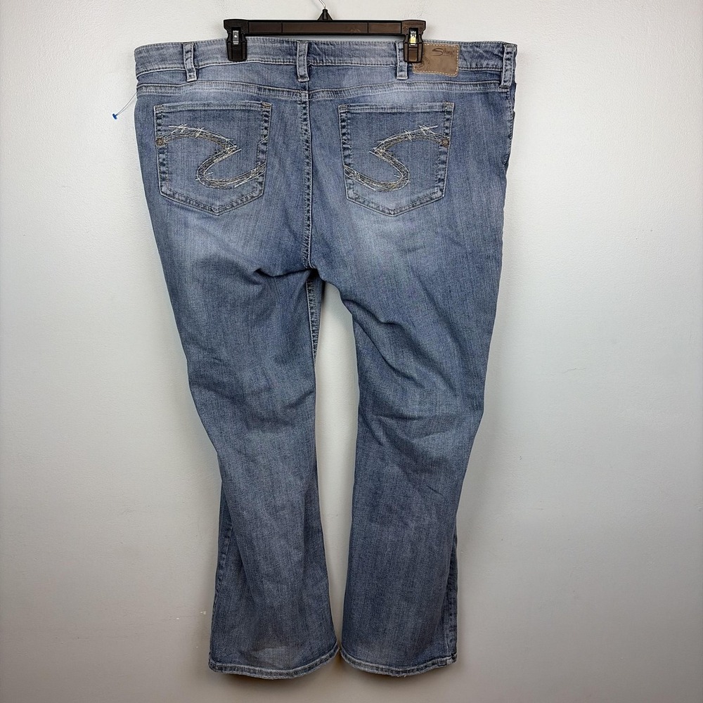 Silver Jeans Co Aiko Bootcut Jeans Womens 24 Blue Medium Wash Stretch Denim - Picture 2 of 10